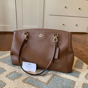 Coach brown leather purse